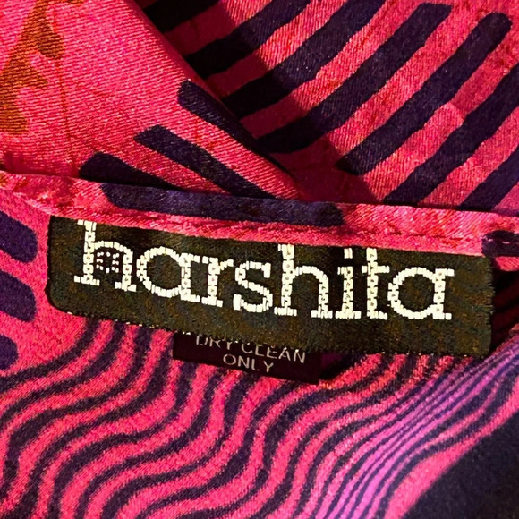 Harshita Silk Charmeuse Long Scarf - Picture 3 of 5